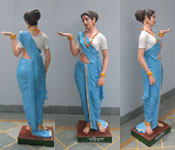 AISLE CORRIDOR FIBRE STATUES