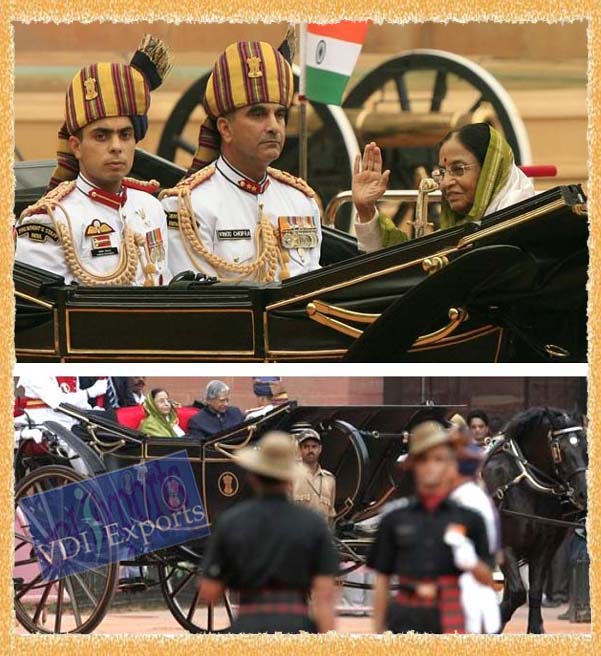 INDIAN PRESIDENT GUARD OF HONOR CARRIAGE