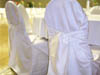 ROUND HEAD SATIN CHAIR COVER