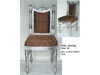 SILVER CARVED DINING CHAIR