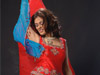 Red Embroidred Dress