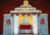 HINDU WEDDING MANDAP WITH TISSUE BACKDROP