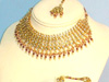 MARRON GOLDEN KUNDAN SET