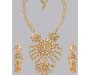 WHITE AUTHENTIC BRIDAL KUNDAN JEWELLERY SET