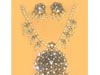 METAL SHADED PEARL JEWELLERY SET