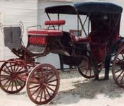 BURGANDY HORSE DRAWN CARRIAGES