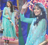 BOLLYWOOD MADHURI DIXIT NACH BALIYE ANAARKALI SUIT