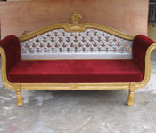 WEDDING THRONE WITH MATCHING CHAIRS AND MINI STOOL