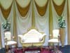 FRILL BACKDROP WITH TWO SEATER