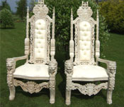 ROYAL CARVED WEDDING CHAIRS