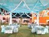 SATIN FABRIC CHAIR COVER