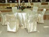 SATIAN CHAIR COVER WITH RIBBON