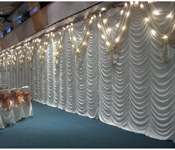 FRILLED STAGE BACKDROP