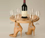 WOMEN SEXY FEET BAR GLASS HOLDER