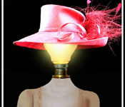 FEMALE BREAST FIBER TABLE LAMP