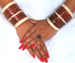 PLAIN MAROON ZIRCON BANGLES
