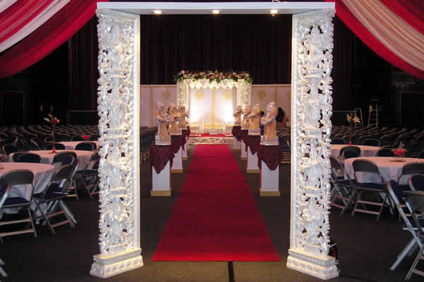 GANESHA FIBER MANDAP PILLERS