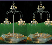 WROUGHT IRON WEDDING CANDLE STAND