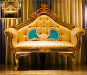 CARVED WEDDING THRONE