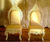 BRIDEGROOM GOLDEN CHAIRS