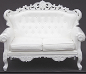 WHITE WOODEN CARVED WEDDING SET