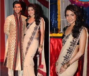 BOLLYWOOD ACTRESS ANUSHKA SHARMA EMBROIDERED SAREE