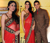 BOLLYWOOD KAREENA KAPOOR 3 IDIOTS PREMIERE SAREE