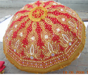 LOTUS DESIGNER EMBROIDERED WEDDING UMBRELLA