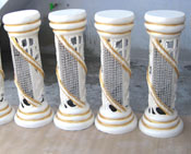 AISLE CRYSTAL FIBER CARVED WEDDING PILLRES