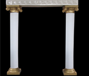 ROMAN ENTRANCE WEDDING PILLARS WITH ARC