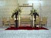 STAGE WITH FRILLED BACKDROP