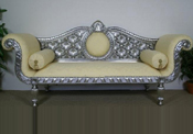 LATEST SILVER CARVED WEDDING THRONE