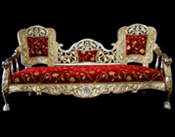 WEDDING WOODEN CARVED SOFA SET