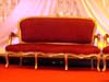 GOLDEN WEDDING THRONE WITH MATCHING CHAIRS