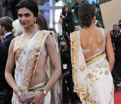 BOLLYWOOD STAR DEEPIKA PADUKONE SARI